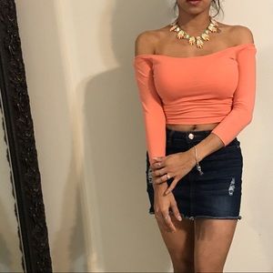 Hollister Orange Crop Top
